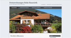 Desktop Screenshot of fewohauswirth.de